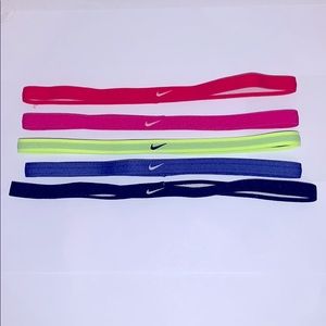 Set of 5 Thin NIKE Headbands
